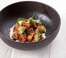 Хрустящие баклажаны со страчателлой