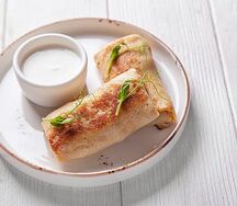 Блинчики с ветчиной и сыром