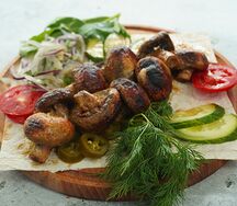 Шампиньоны на углях