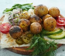 Беби-картофель на мангале