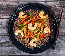 Соба с креветками