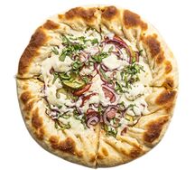 Мини-пицца с охотничьими колбасками