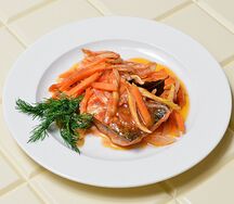 Рыба с овощами