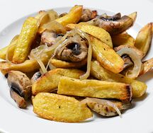 Картофель, жаренный с грибами