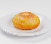Пирожок с луком и яйцом