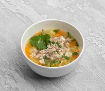 Суп-лапша домашняя с курицей