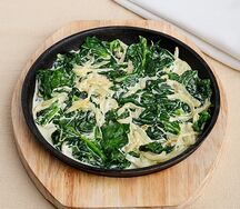 Шпинат со сливками