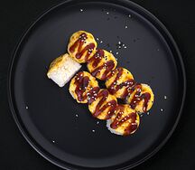 Запеченный с крабовой палочкой