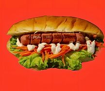 Хот-дог с корейской морковью