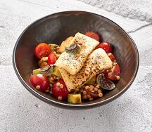 С птитим и халлуми