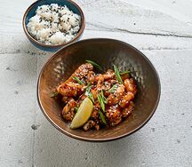 Креветки с курицей в азиатском стиле