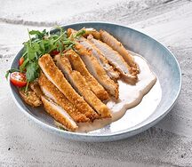 Куриный шницель с молодым картофелем