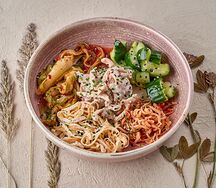 Боул с рваной курицей кимчи