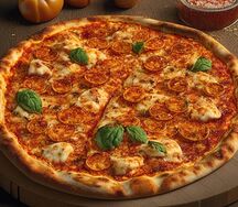 Комбо пицца Мясная телятина и картошка фри