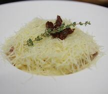 Паста с курицей и грибами