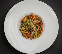 Лапша с морепродуктами
