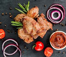 Шашлык из cвинoй шейки