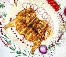 Курица табака на мангале