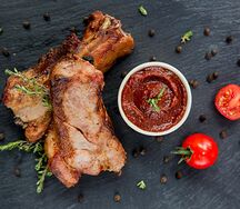 Шашлык из свиных ребер