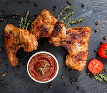 Шашлык из куриных крыльев