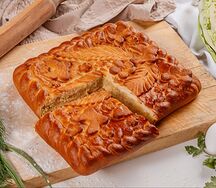 Пирог с капустой и яйцом