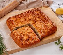 Пирог с говядиной и картофелем