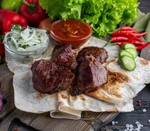 Шашлык из мраморной говядины