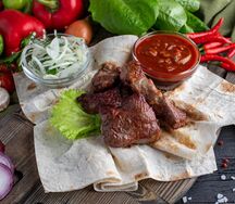 Шашлык из бараньей мякоти 