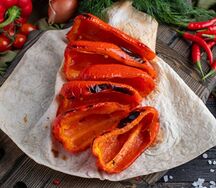 Болгарский перец на углях