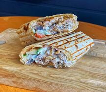 Грибная шаверма с курицей