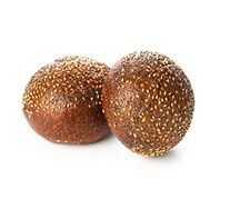 Ржаная булочка с зерновой посыпкой из кунжута и мака