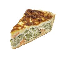 Киш с лососем, треской и брокколи