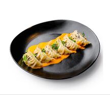 Гедза с цыпленком и с креветками