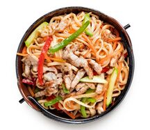 Wok с говядиной