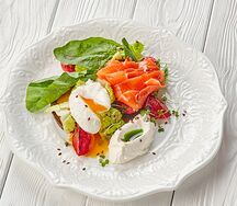 Тост Бриошь со слабосоленой семгой