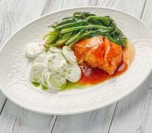 Филе семги в глазури из терияки