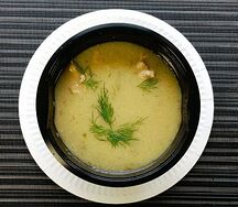 Крем-суп с куриными ëжиками