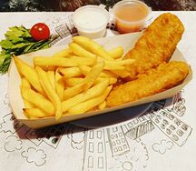 Картофель фри со стрипсами