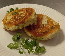 Солёные сырники с зеленью а-ля Мехико