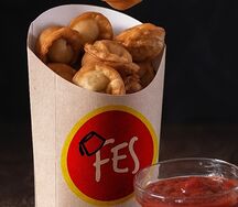 Жареные пельмени