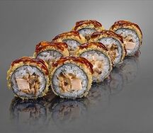 Темпура ролл с курицей и грибами