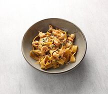 Паппарделле с креветками