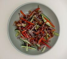 Салат с говядиной