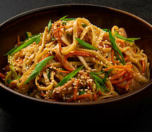 Удон с курицей терияки