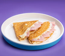 Блинчики с ветчиной и сыром