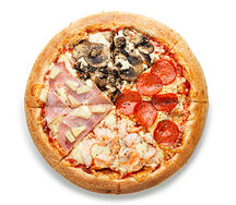 Пицца Кватро (пышное тесто) 30 см