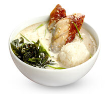 Суп сливочный с угрем