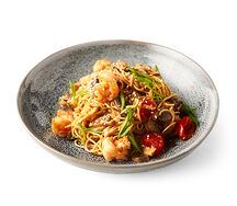 Вок Яичная лапша с креветками