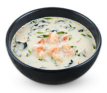 Суп сливочный с креветкой