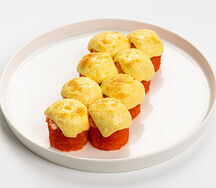 Запеченный ролл с крабом